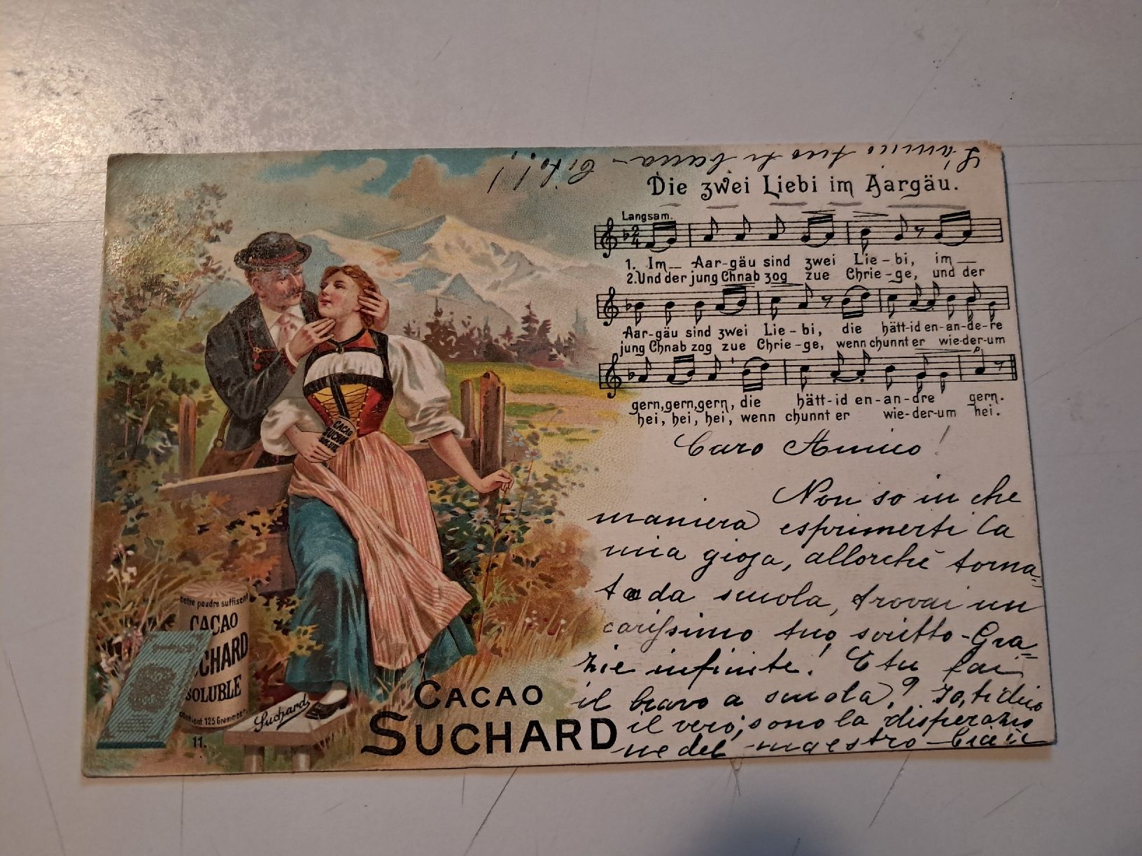 Ansichtskarten: Suchard delizia del palato – Gebraucht aus Gorduno von ema_7yhp