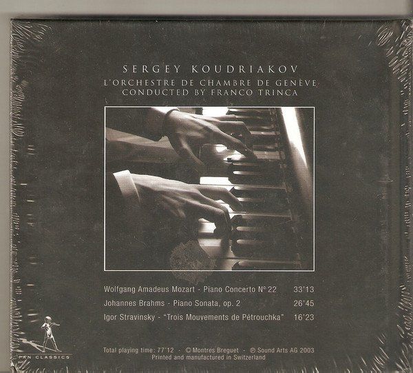 CD: Sergey Koudriakov MOZART BRAHMS STRAVINSKY  Classical CD neu – Nuovo e nell'imballaggio originale da Kandergrund venduto da Sososo 1