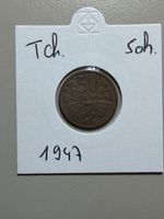 Tchécoslovaquie - 50 haleru - 1947