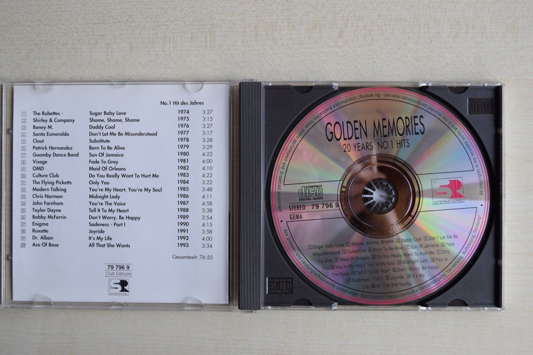 CD: 20 YEARS NO. 1 HITS (628) – Usato da Reutigen venduto da DONDON55 3