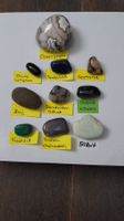 10er Set Trommelsteine mit seltenem Rosenchalcedon: Set 58