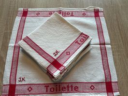 6 Stk. Toiletten - Handtücher 36 x 36 cm