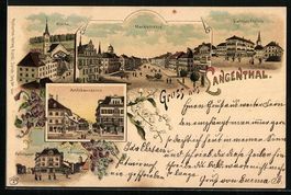 Litho Langenthal, Amtshausgasse, Bäreng