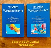 *dtv-Atlas Weltgeschichte, Band 1 + 2, als komplettes Set.*