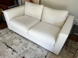 BEMZ BEZUG für 2-er Sofa VIMLE von IKEA Farbe Soft White