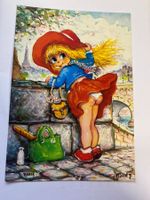 Carte postale Vintage Gamins Michel Thomas Paris 1975