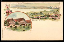 Litho Heiden, Pension Nord, Ortsansicht 