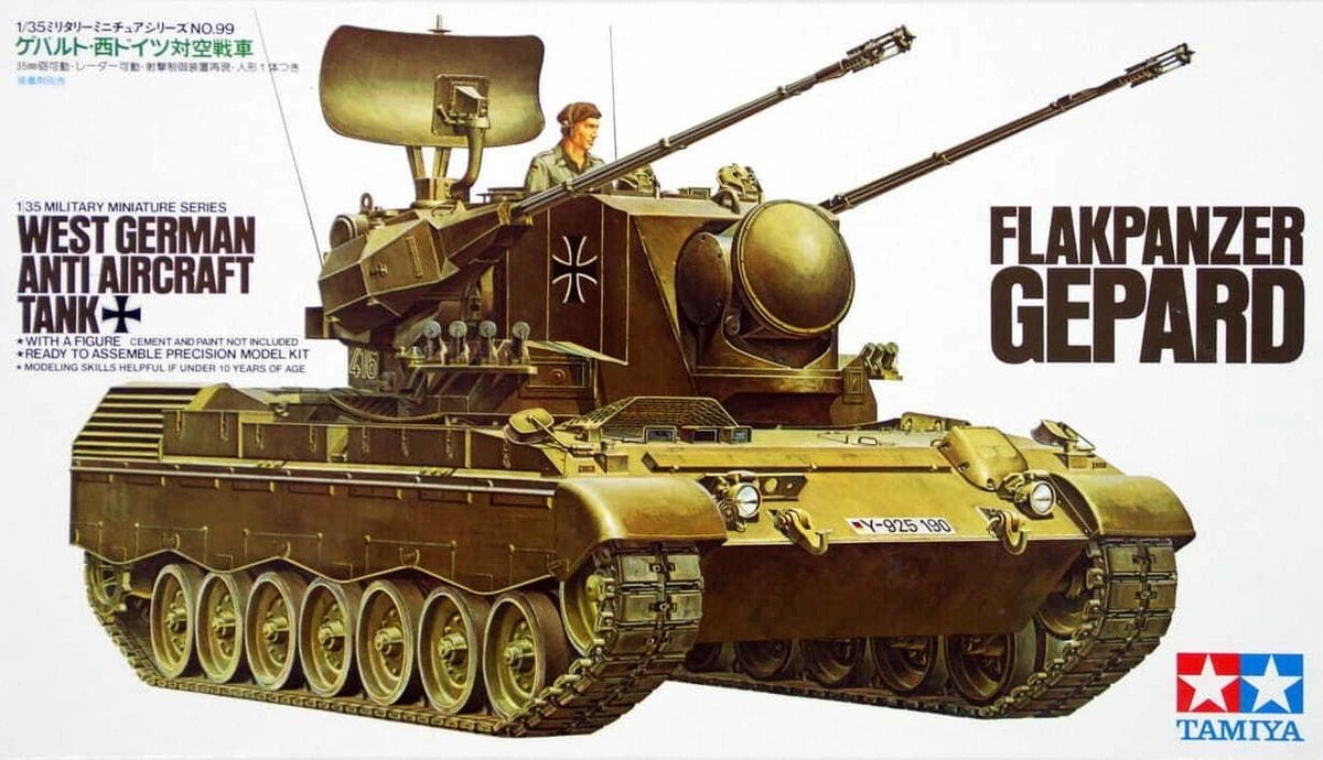 Tamiya Kit di modellismo & Modellini statici: Tamiya Flakpanzer Gepard Model Kit 1:35 Scale New – Nuovo (secondo la descrizione) da Dietikon venduto da aberdeen30