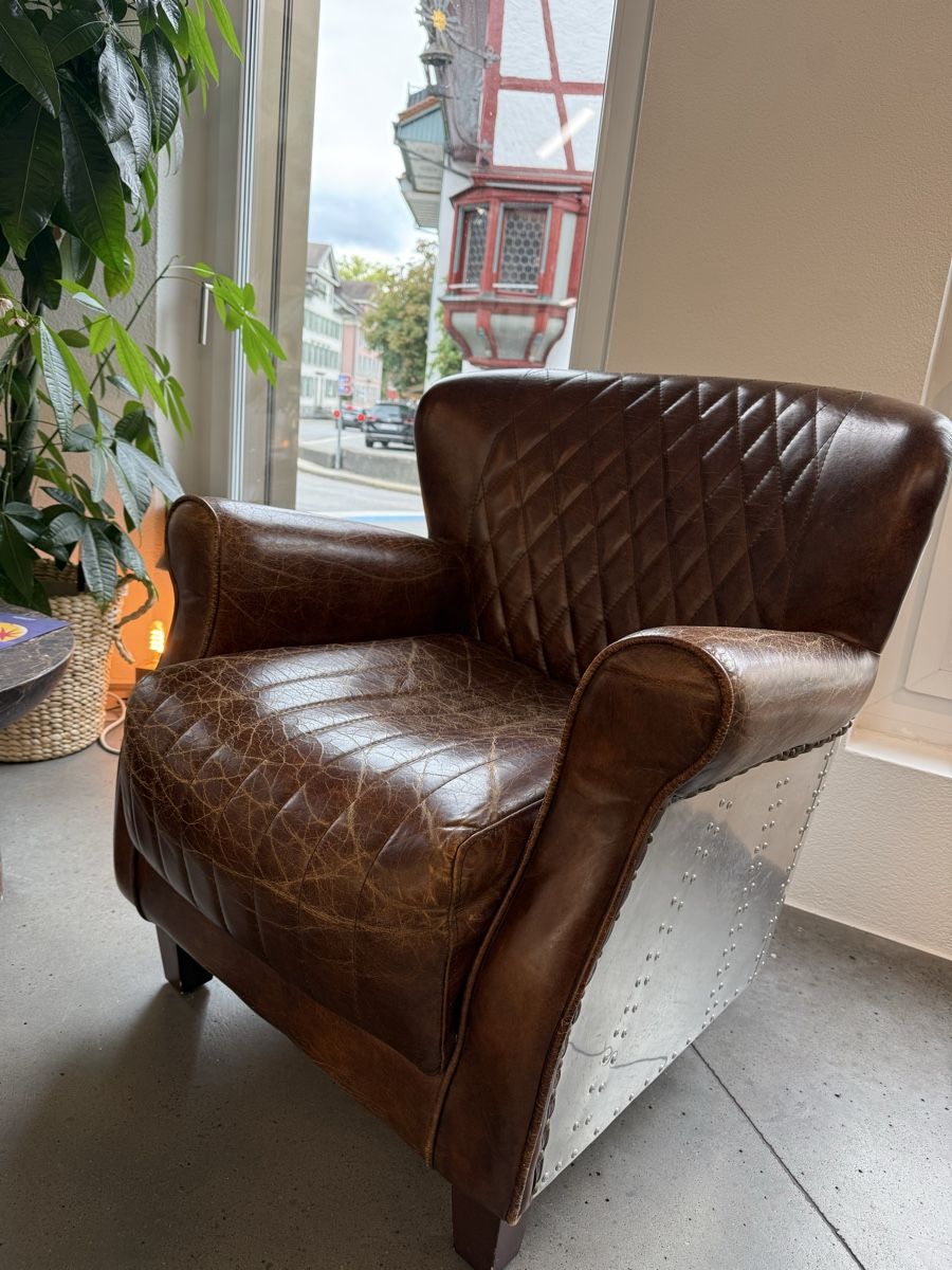 Poltrone: Vintage echt Leder Sessel  – Usato da Niederlenz venduto da SaraMK6