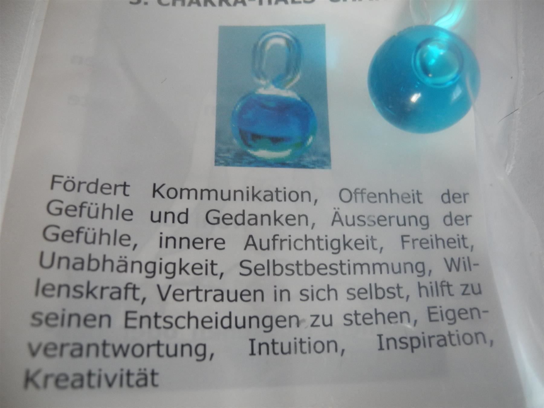 Minerali & Pietre curative: Chakra-Juwel Hellblau 5. Chakra-Hals – Nuovo e nell'imballaggio originale da Kottwil venduto da Crazyrolf 1