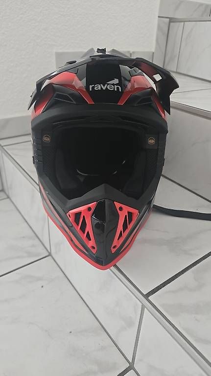 Caschi & visiere: Raven Motocross / Motorrad Helm – Usato da Montlingen venduto da Ost_ch_sell