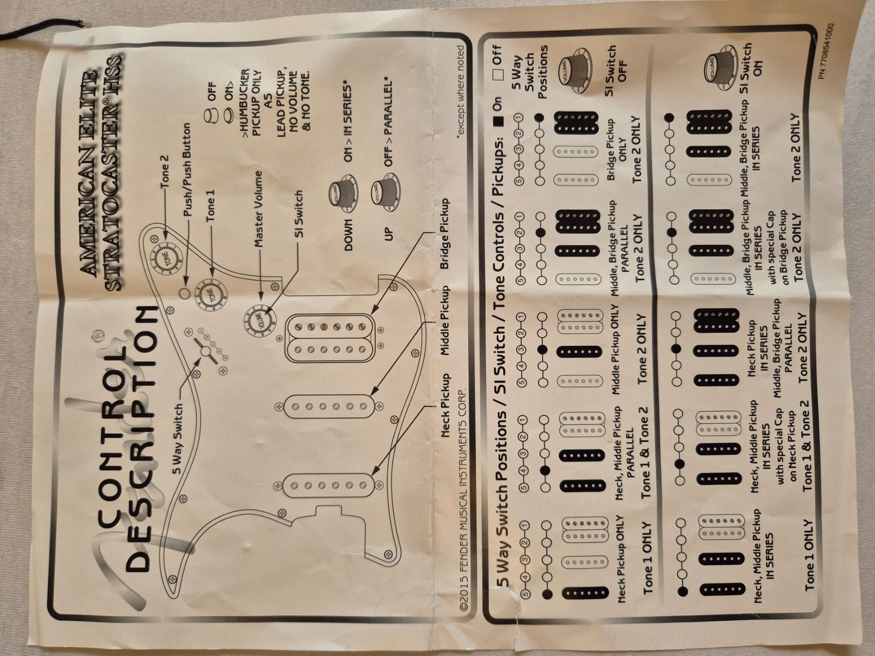 Fender Strumenti musicali: Fender stratocaster American Elite HSS pickups – Usato da Zürich venduto da mtm_6wl8 3
