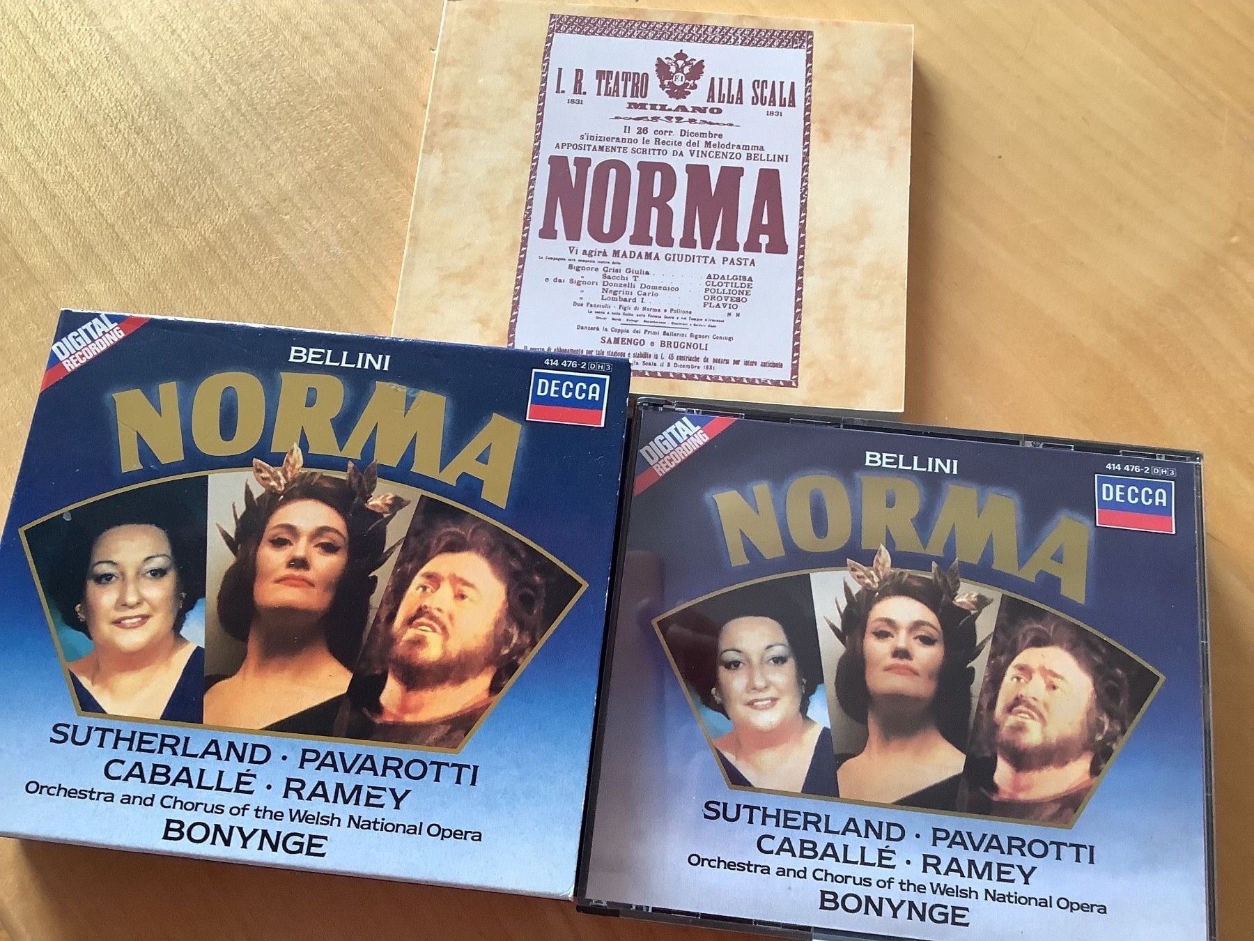 CD: Bellini Norma Sutherland Pavarotti Caballe‘ – Usato da Zürich venduto da airyfairy 2