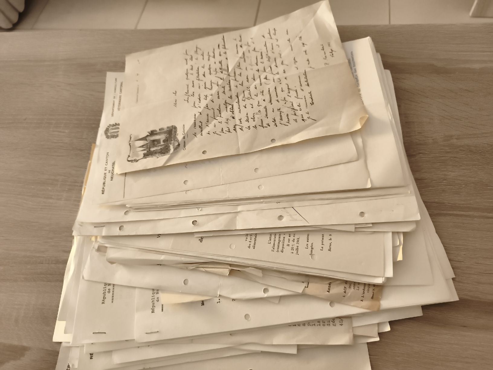 Dokumente: Lot documents administratifs anciens 1941-45 – Gebraucht aus Prilly von jor_x27s 3