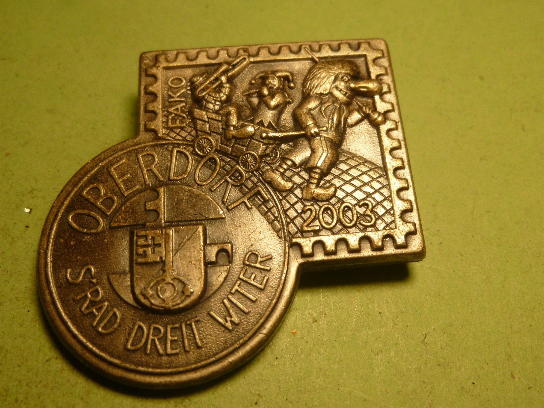 Placchette & Badge: OBERDORF 2003 SILBER – Usato da Ried (Muotathal) venduto da Mandarin02