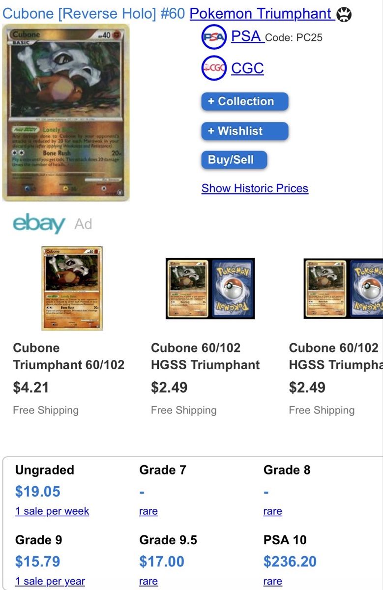 Pokémon Carte collezionabili: Tragosso Reverse Holo 60 - DE – Usato da Zürich venduto da LJF 3