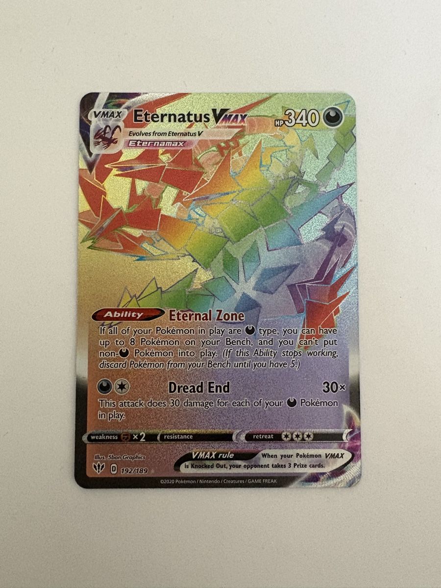 Pokémon Sammelbilder & Trading cards: Pokémon Karte Eternatus Rainbow Vmax – Neu (gemäss Beschreibung) aus Bremgarten AG von Martinzeiter