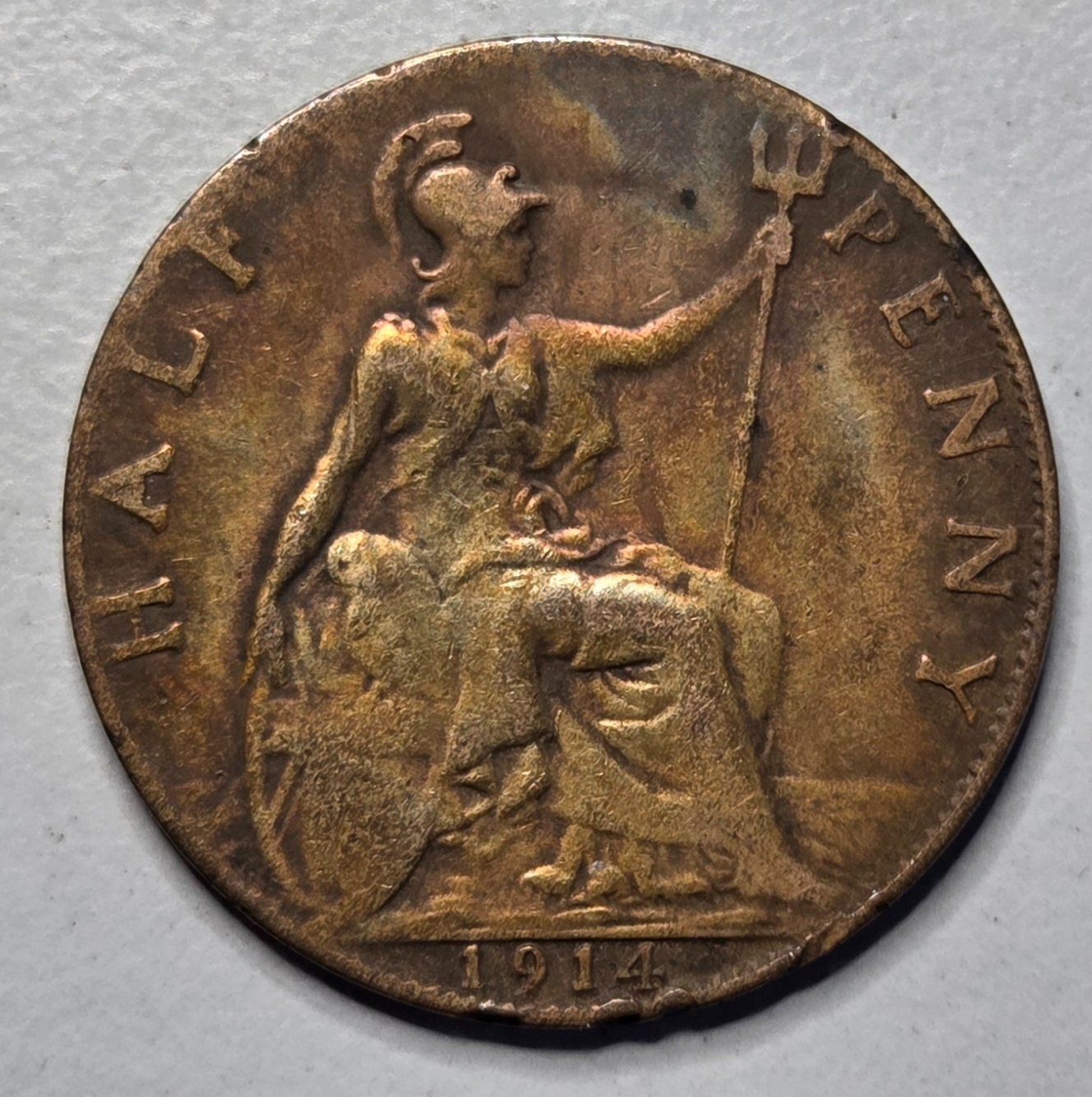 Tutti le monete: Half Penny Münze von 1914 – Usato da Luzern venduto da Kartenansicht