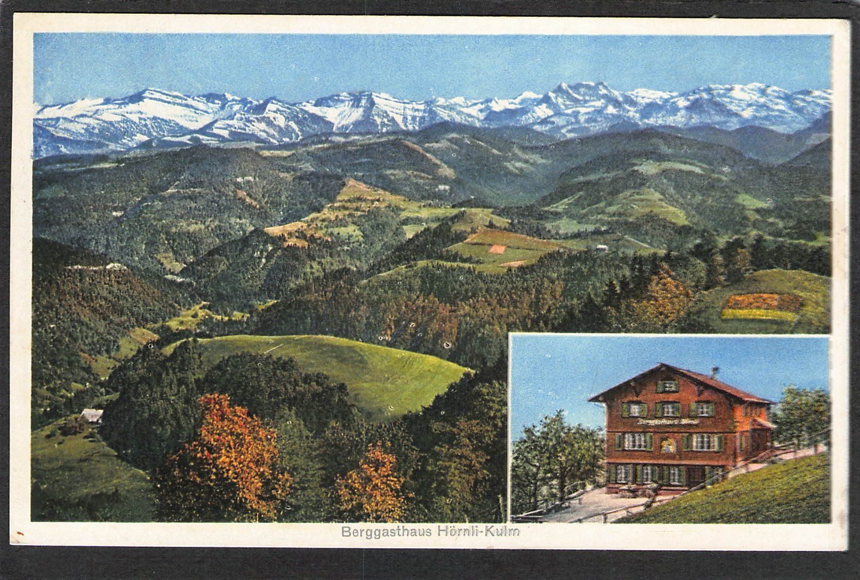 Ansichtskarten: AK,Berggasthaus Hörnli-Kulm , 1923 – Gebraucht aus Reichenburg von Pipo-67