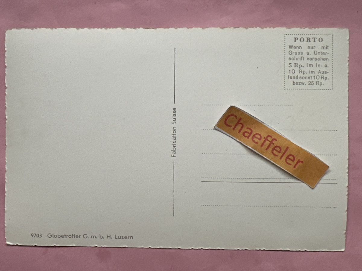 Cartoline postali: Am Weg nach Balisalp – Usato da Zürich venduto da Chaeffeler 1