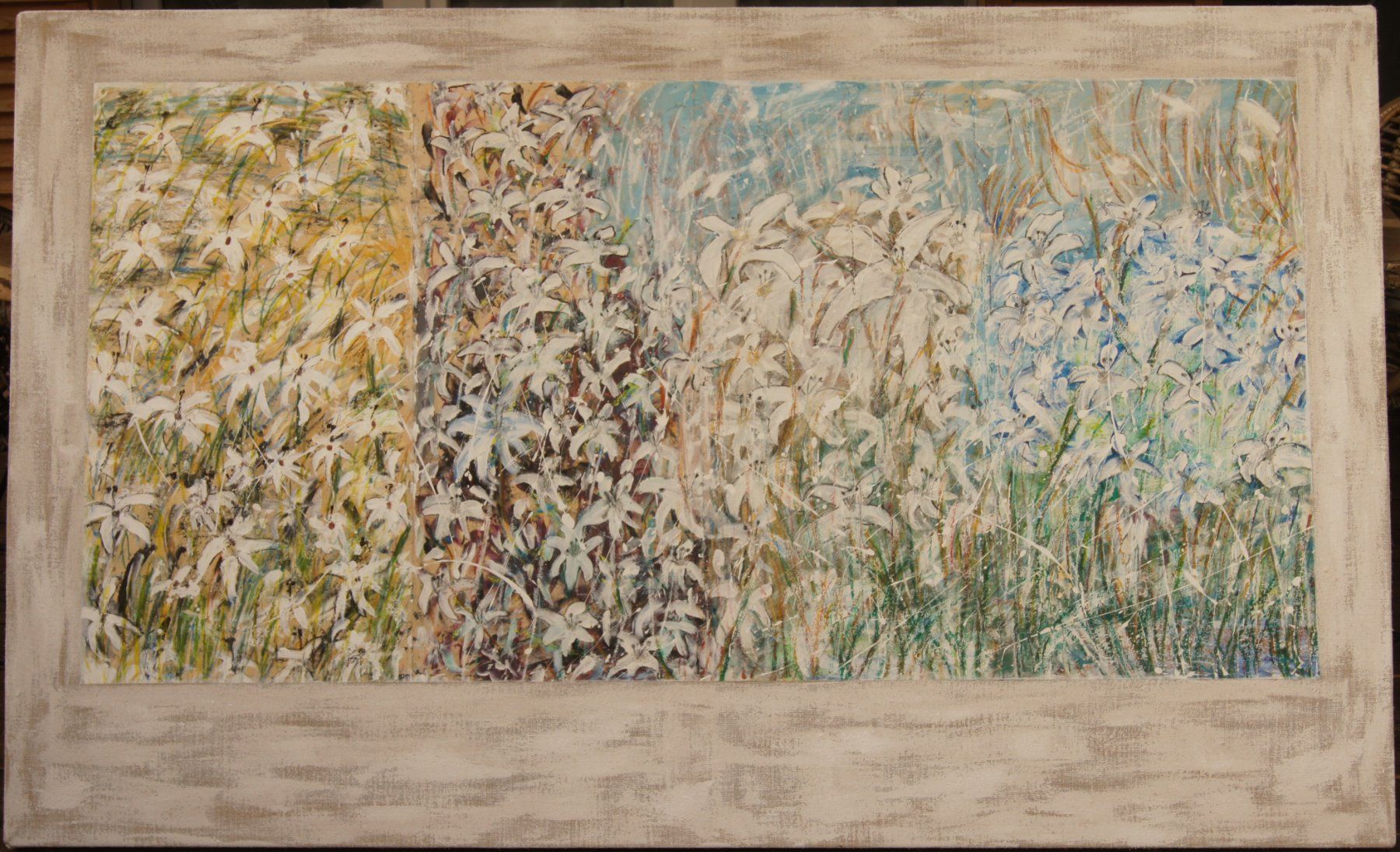 Dipinti: Grosses Gemälde: Blumenwiese – Usato da Fribourg venduto da erw_68dx
