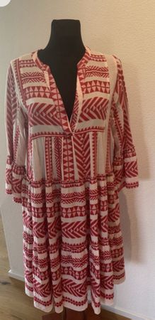 Devotion Kleid Tunika rot weiss Gr. M
