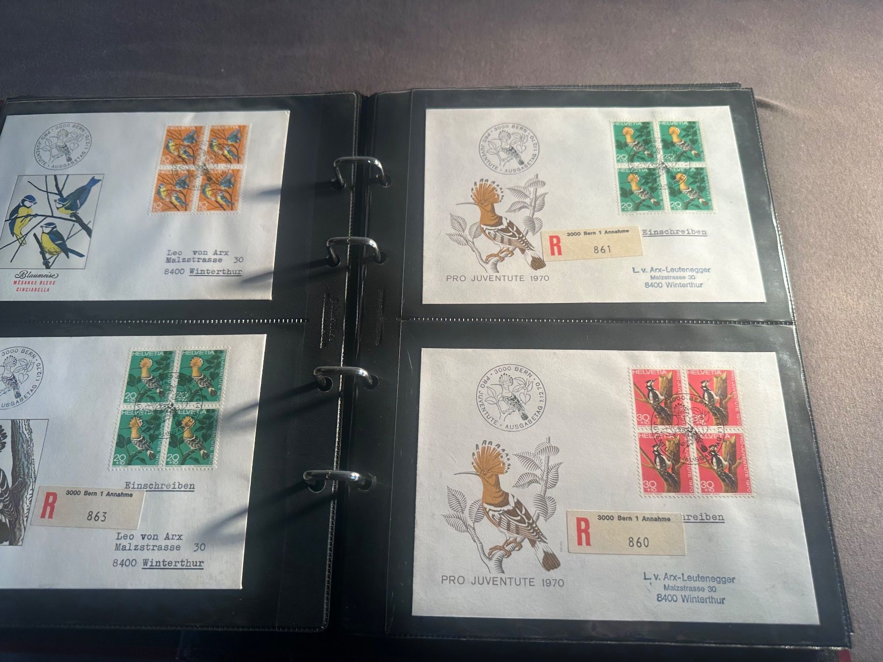 Tutti i francobolli: Sammlung Pro Juventute ab 1965 Briefe, FDC Schweiz – Usato da Stettfurt venduto da 2442 6