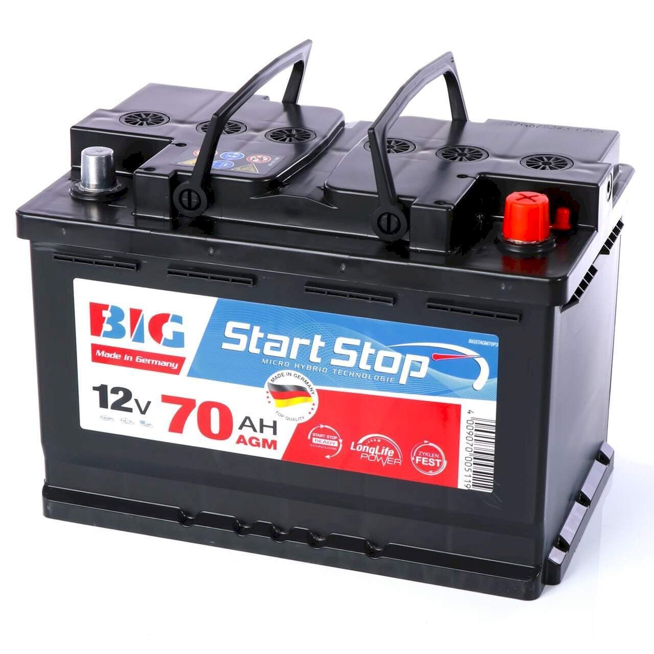 Batterie: BIG Start-Stop AGM 12V 70Ah – Nuovo e nell'imballaggio originale da Bottighofen venduto da zaap 1