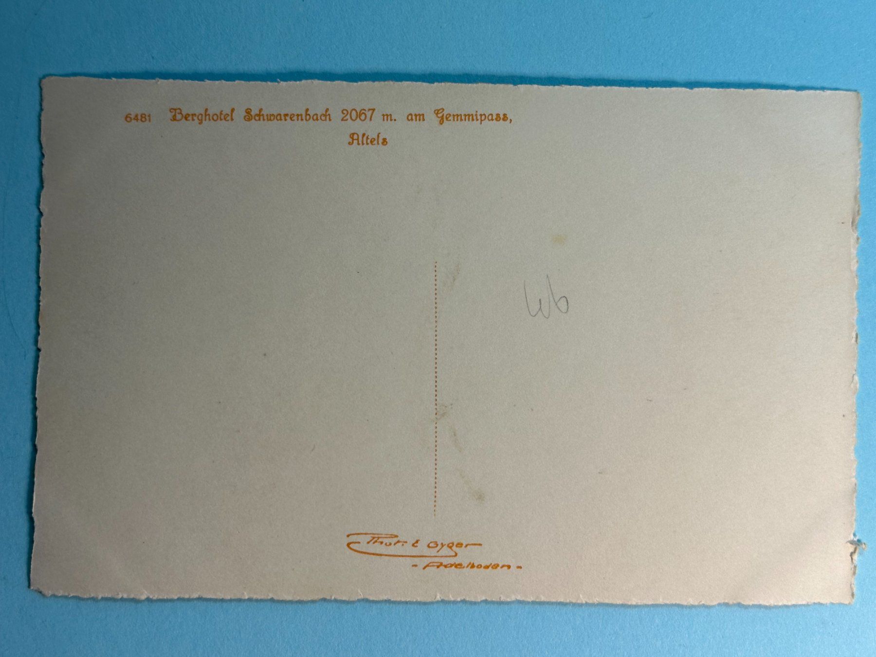 Cartoline postali: Berghotel Schwarenbach am Gemmipass – Usato da Steg VS venduto da danwer74 1