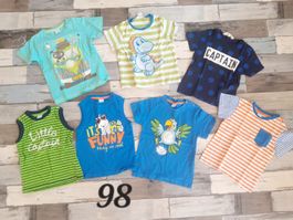 98 buntes süsses T Shirt Paket Junge Mädchen lot garcon