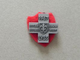 Abzeichen Seeländer Schwingfest Schwingen Lyss BE 1967