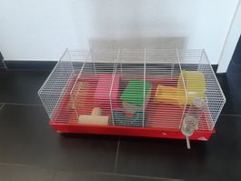 Cage pour rongeur avec accesoires