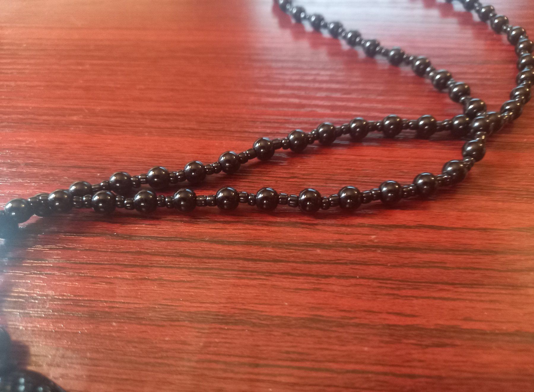 Catenine: Obsidian Buddha Halskette - Collier Buddha en obsidienne – Nuovo e nell'imballaggio originale da Bussigny venduto da NATURALO 4