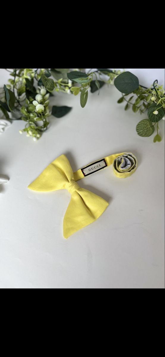 Gucci Cravatte: Gucci Yellow Bow Tie – Nuovo (secondo la descrizione) da Lausanne venduto da Sylvain_luxury