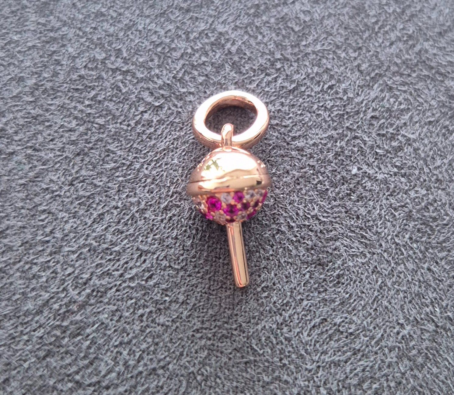 Ciondoli: Silber Charm Candy Lolipop rosé +Garantie – Nuovo (secondo la descrizione) da Rotkreuz venduto da Carbone_Bijou-Shop