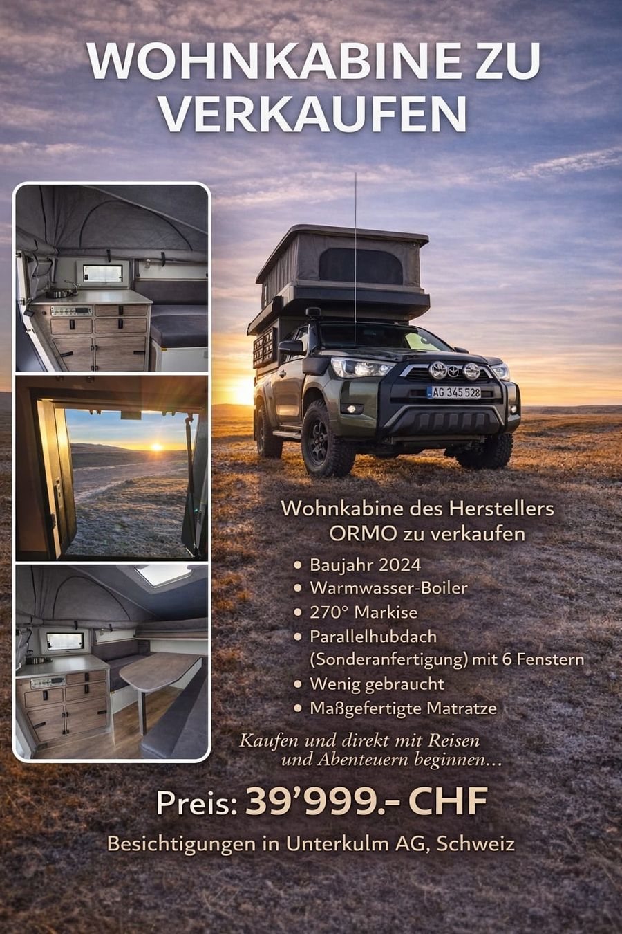Mobilhome: Wohnkabine Ormo One – Usato da Unterkulm venduto da Bchrischi0