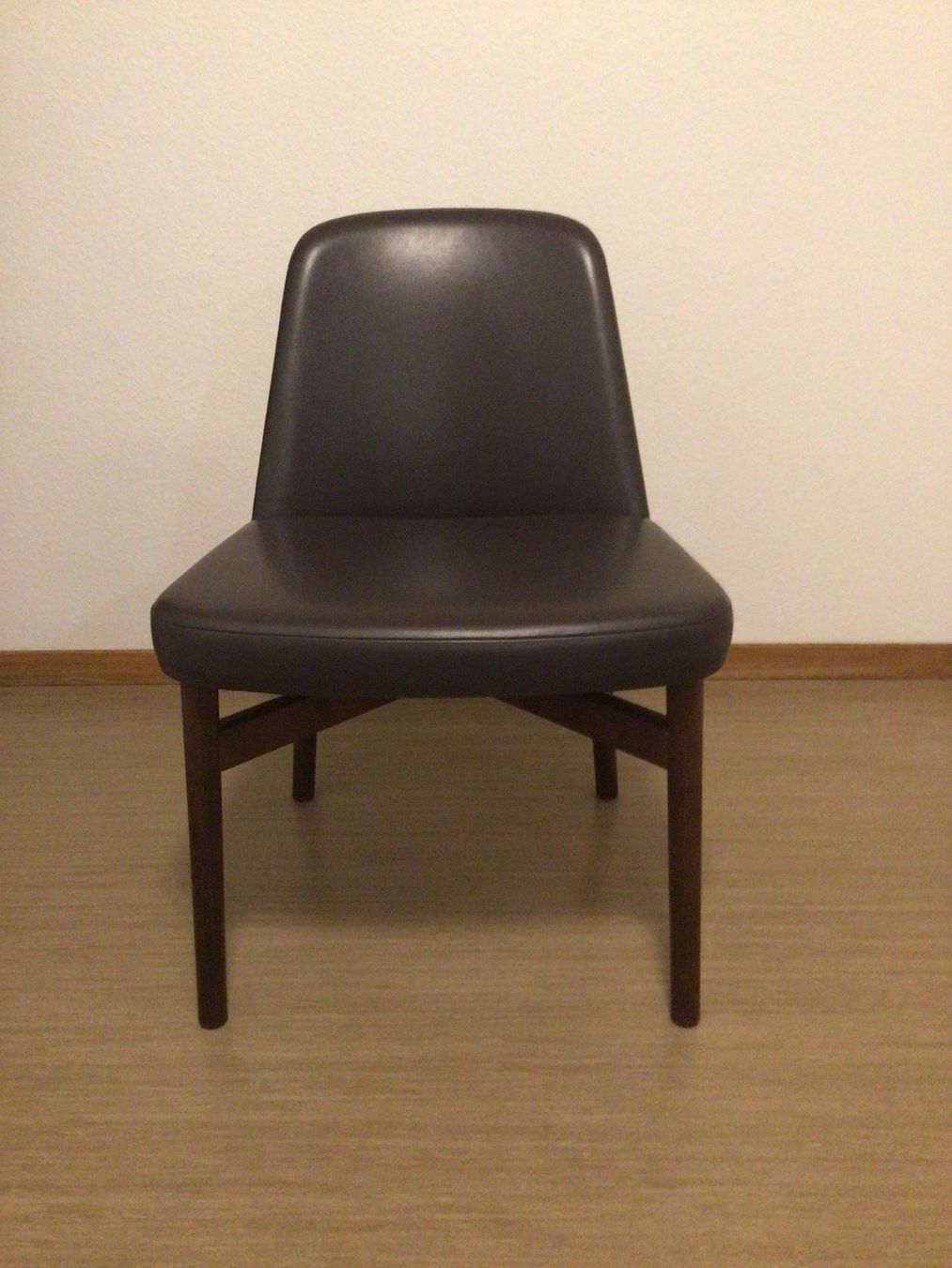 Knoll Sedie: Knoll Stuhl Leder Dunkelbraun – Usato da Oberengstringen venduto da Reini1063 1