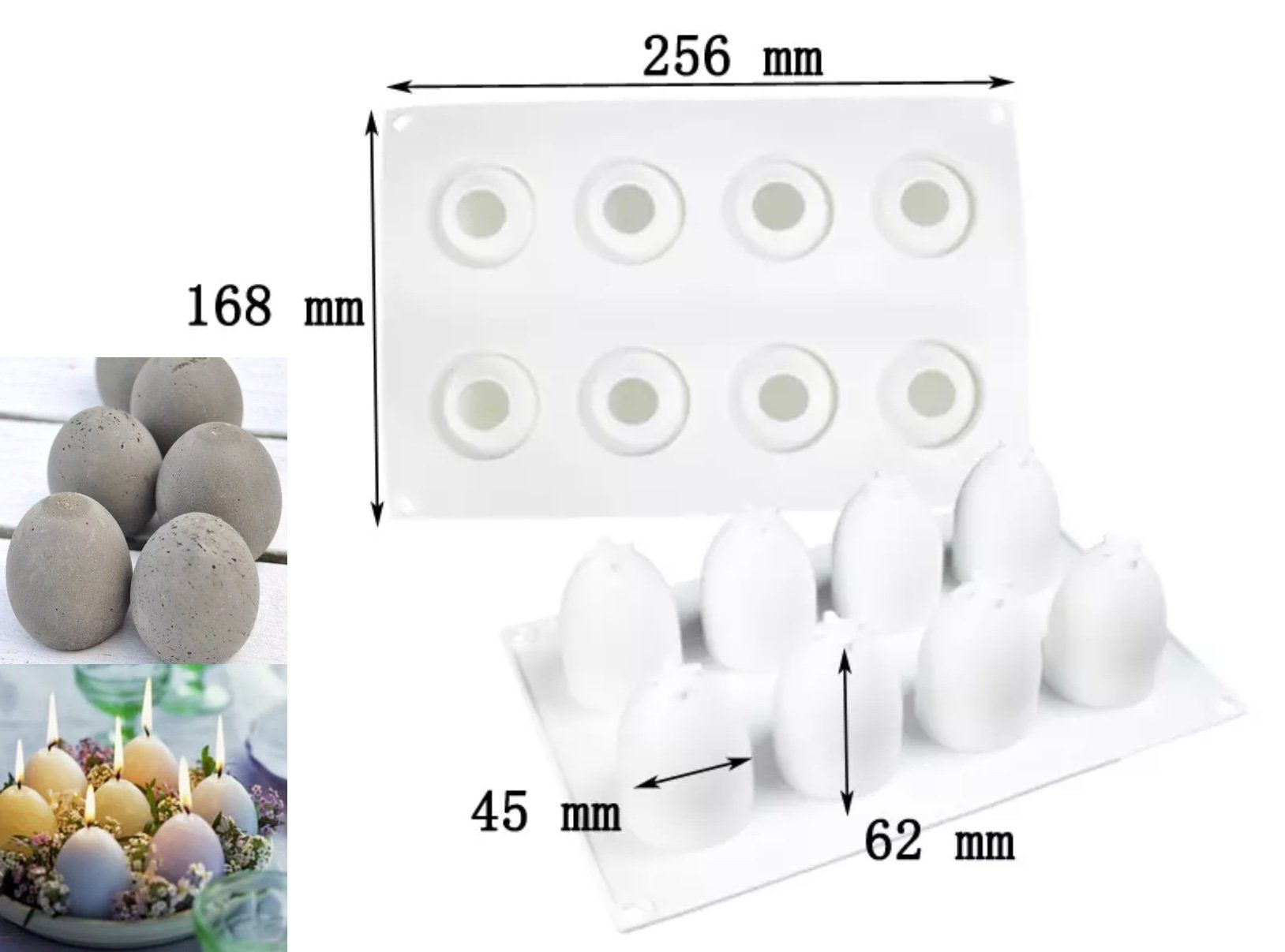 Teglie da forno: Giessform Silikonform Kerzenform Ostereier – Nuovo e nell'imballaggio originale da Kaltbrunn venduto da schere-stein-papier