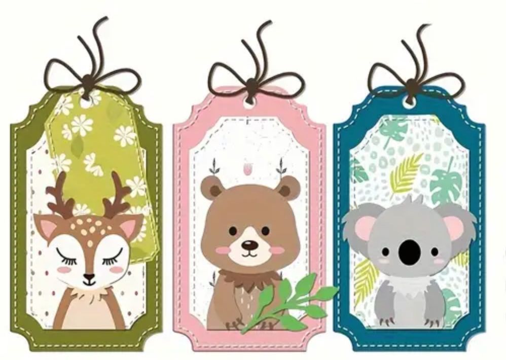 Schablonen: Süsse Tierchen - Bär, Reh und Koala - Stanzschablone – Neu und originalverpackt aus Frenkendorf von jazzplatten 1