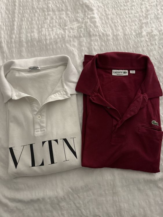 2x Polo Shirt Lacoste/Valentino | Kaufen auf Ricardo