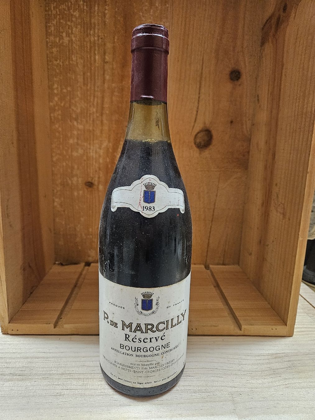Vino: Marcilly reserve Bourgogne 1983 – Nuovo e nell'imballaggio originale da Zofingen venduto da WouterSamwel
