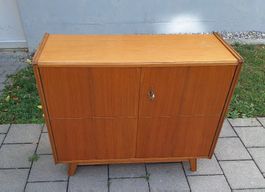 Mid-Century Sideboard Schwedischer Teakholz  2 Türen 60er 