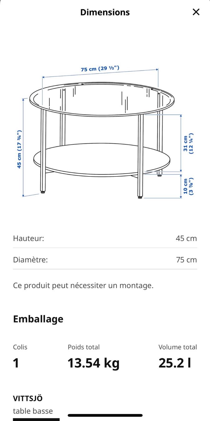 Ikea Tavoli: Table IKEA Vittsjo – Usato da Nyon venduto da schoettlij 4