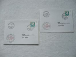 Werbedatumstempel - ET 3933 Staldenried / 3934 Zeneggen