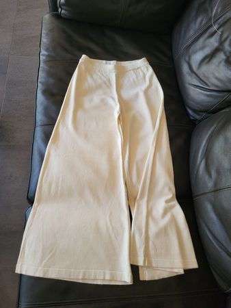 Pantalon large Beatrice ivoire coupe palazzo - T.36 