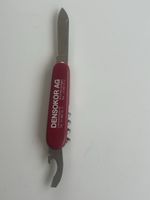 Taschenmesser Victorinox rot mit Werbeaufdruck gebraucht(2S4