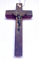 Kruzifix Wandkreuz Kreuz Holz  ca. 11 cm Antik
