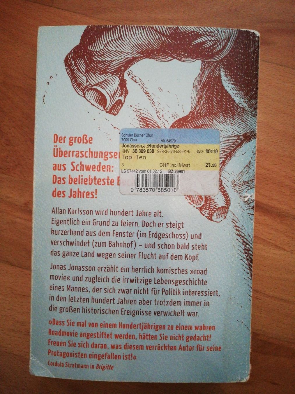 Libri: Der Hundertjährige der aus dem Fenster.. – Usato da Büttikon AG venduto da Amineah 1