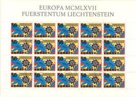 Kleinbogen  EUROA  1967       gestempelt Ersttag