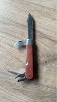 Taschenmesser mit Werkzeugen rot gebrauchter Zustand